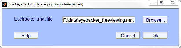 Dialogue: Load parsed eye tracking data (.mat)
